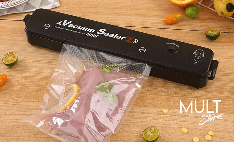 Máquina De Selar A Vácuo Alimentos Residencial Saco Plástico